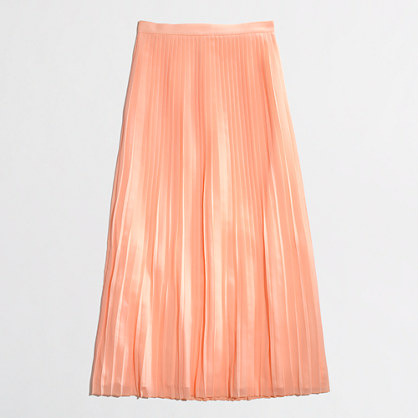 factory pleated maxi skirt